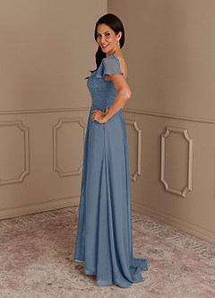 Azazie Gwenyth Mother of the Bride Dresses Twilight A-Line Lace Chiffon Dress image5