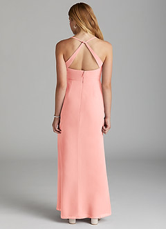 Azazie Becca Junior Rosette Mermaid Chiffon Dress image4