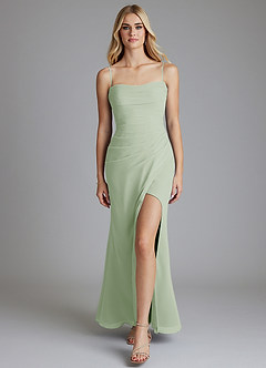 Azazie Solstice Final Sale Dusty Sage Mermaid Strapless Chiffon Convertible Dress image17