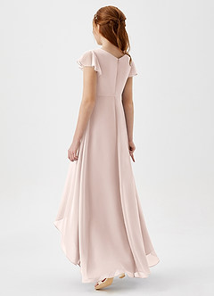 Azazie Breanne Junior Vestido de Pétalo De Rosa de Gasa de Corte En A image2