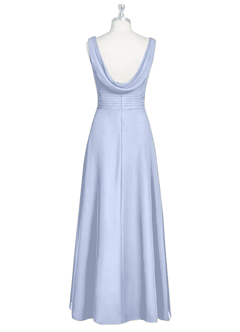 Azazie Karina Bridesmaid Dresses Ice A-Line Pleated Chiffon Dress image7