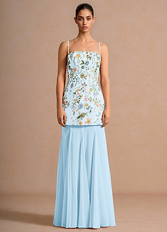 Nessa Sky Blue Maxi Dress image1