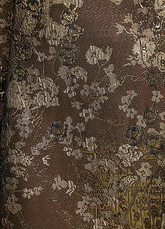 Azazie Aurora vestidos de madre de la novia Vestido Mocha Coco de Jacquard Floral de Corte Sirena con Hombros descubiertos image6
