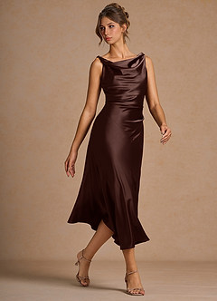 Midi jurk Nerine Mokka Coco image6