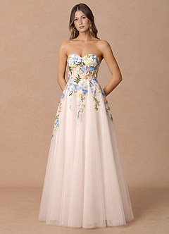 Iverine Blush Pink Multi Maxi Dress image3