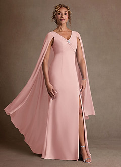 Azazie Boudica Suknie dla Matki Panny Młodej Linia A Pofałdowany Szyfon Długość podłogi Sukienka image1