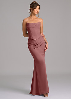 Azazie Sorrel Suknie dla druhen Syrena Gorset Szyfon Do ziemi Sukienka image7