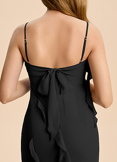 Azazie Phoebe Junior Klä av Tubklänning i Chiffong Rynkad image6