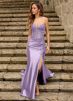 Emblace Lavender Mermaid Prom Dress image4