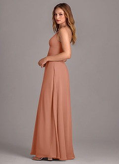 Azazie Amina Bridesmaid Dresses MAI TAI A-Line Chiffon Dress image4