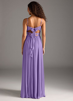 Azazie Zeya Final Sale Tahiti A-Line Pleated Mesh Dress image5