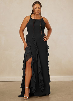 Christian Siriano Bridal for Azazie 1006 Bridesmaid Dresses Ruffle Chiffon Mermaid Dress image8