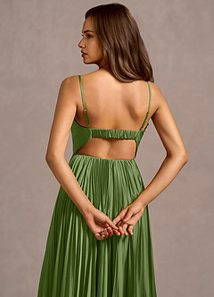 Vestido Verde Oliva Maxi Kaia image6
