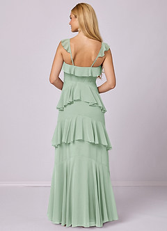 Barbie ♥ Azazie Bridesmaid Dresses Agave A-Line Sweetheart Neckline Chiffon Dress image5
