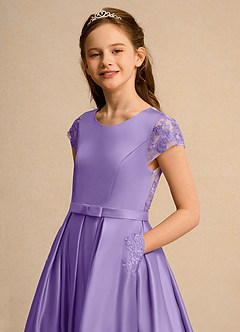 Azazie Bunny Junior Formal Flower Girl Klänningar Klä Balklänning i Spets image4