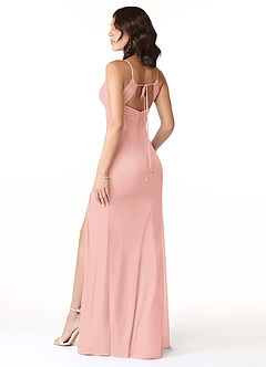 Azazie Reneya Bridesmaid Dresses Rosette Mermaid Bow Mesh Dress image4