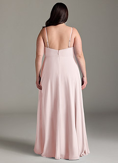 Azazie Akita Bridesmaid Dresses Blushing Pink A-Line Chiffon Dress image6