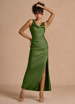 Elise Olive Green Maxi Dress image4
