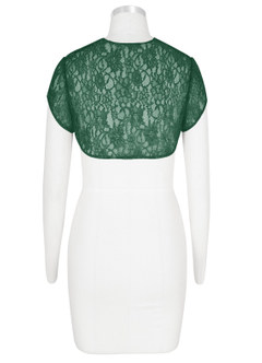 front Azazie Lucinda Lace Wrap