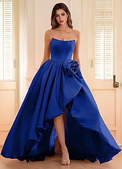 Gwendolyn Blue A-line Prom Boned Corset Prom Dress Prom and Homecoming  Dresses | Azazie UK