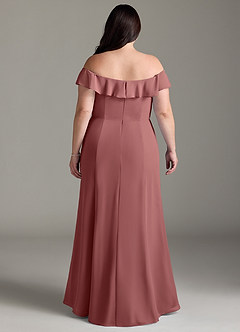 Azazie Sophie Bridesmaid Dresses Amethyst A-Line Off the Shoulder Chiffon Convertible Dress image7