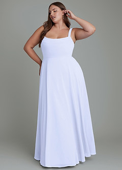 Azazie Shaude Bridesmaid Dresses Lavender A-Line Pleated Chiffon Dress image8