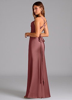 Azazie Hati Brudtärnklänningar Klä av Sjöjungfru i Stretch Satin Ametist image6