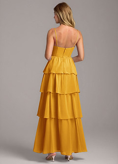 Azazie Alanna Bridesmaid Dresses Butterscotch A-Line Sweetheart Neckline Chiffon Dress image7