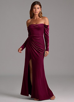 Meredith Wine Maxi Dress image4
