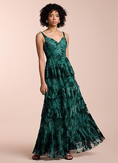 Cammy Teal Ruffle Maxi Dress image3
