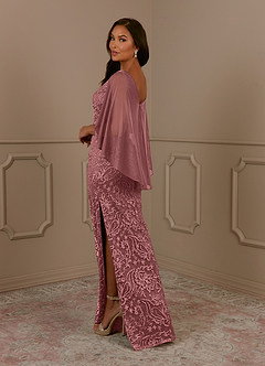 Azazie Collins Mother of the Bride Dresses Desert Rose Sheath Lace Dress image3