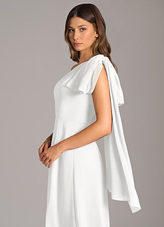 Azazie Tella Suknie dla druhen Linia A Jedno ramię Szyfon Do ziemi Sukienka image8