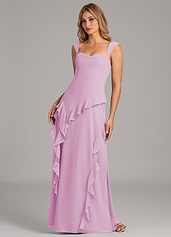 Azazie Sloane Bridesmaid Dresses Candy Pink A-Line Sweetheart Neckline Chiffon Dress image6