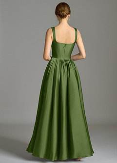 Azazie Verina Bridesmaid Dresses Juniper A-Line Pleated Stretch Satin Dress image6