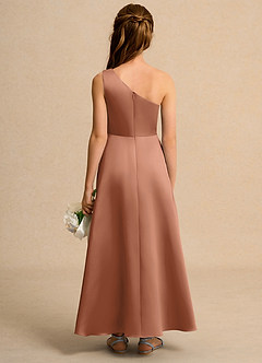 Azazie Taffy Junior Formal Flower Girl Klänningar Klä A-Line i Matt satäng Spets image2