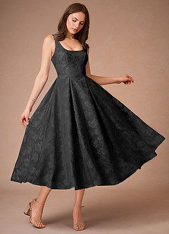 Vestido Negro Midi Briac image3