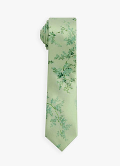 front Matte Satin Skinny Tie