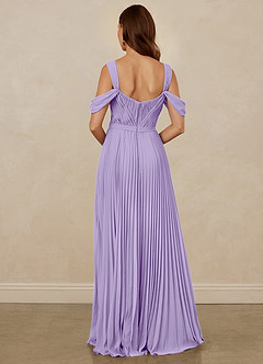 Christian Siriano Bridal for Azazie 1013 Bridesmaid Dresses Lilac A-Line Off the Shoulder Chiffon Dress image3