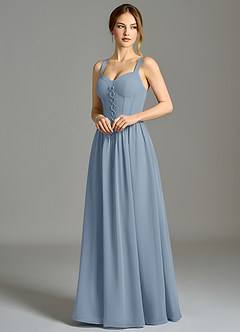 Azazie Porscha Suknie dla druhen Linia A Dekolt w kształcie serca Szyfon Do ziemi Sukienka image7