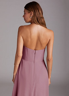 Azazie Wren Bridesmaid Dresses Vintage Mauve A-Line Strapless Chiffon Dress image8