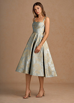 Midi jurk Melusine Vintage Sininen image5