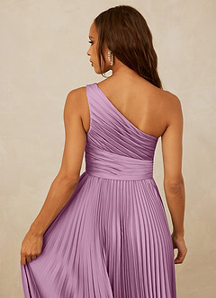Christian Siriano Bridal for Azazie 1008 Bridesmaid Dresses Wisteria A-Line One Shoulder Stretch Satin Dress image6