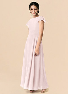 Azazie Payton Klä av A-Line i Chiffong Rosett image4