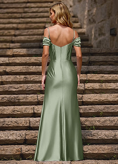 Halo Menthe Verte Robe de bal sirène image2