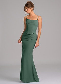 Azazie Sorrel Suknie dla druhen Syrena Gorset Szyfon Do ziemi Sukienka image6