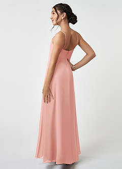 Azazie Collette Junior Rosette A-Line Ruched Chiffon Dress image4