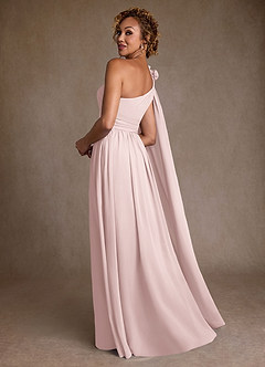 Azazie Lancaster Abiti per la Madre della Sposa Abito A-Line in Chiffon Monospalla Rosa Rossore image2