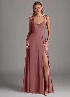 Azazie Marin Final Sale Black A-Line Sweetheart Neckline Stretch Chiffon Dress image2