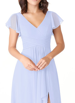 Azazie Omari Bridesmaid Dresses Lavender A-Line Chiffon Dress image5