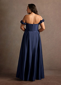 Jessie Navy Rose Straps Gown image8